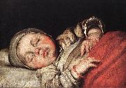 STROZZI, Bernardo Sleeping Child e Sweden oil painting artist